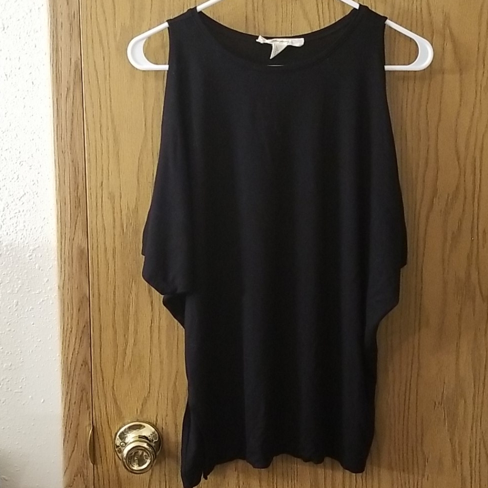 Batwing Cold Shoulder Top